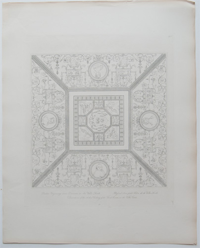 Decorations of the Arched Ceiling of the Third Room in the Villa Sante